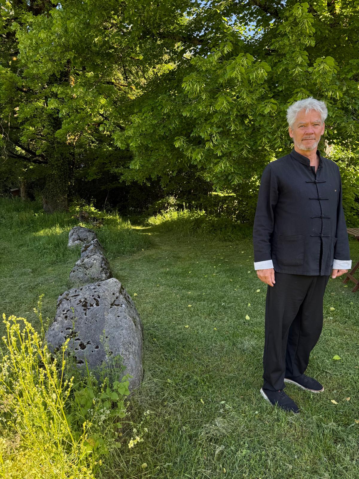 Pierre in martial attire — roots of Vital Synchrony in the internal arts